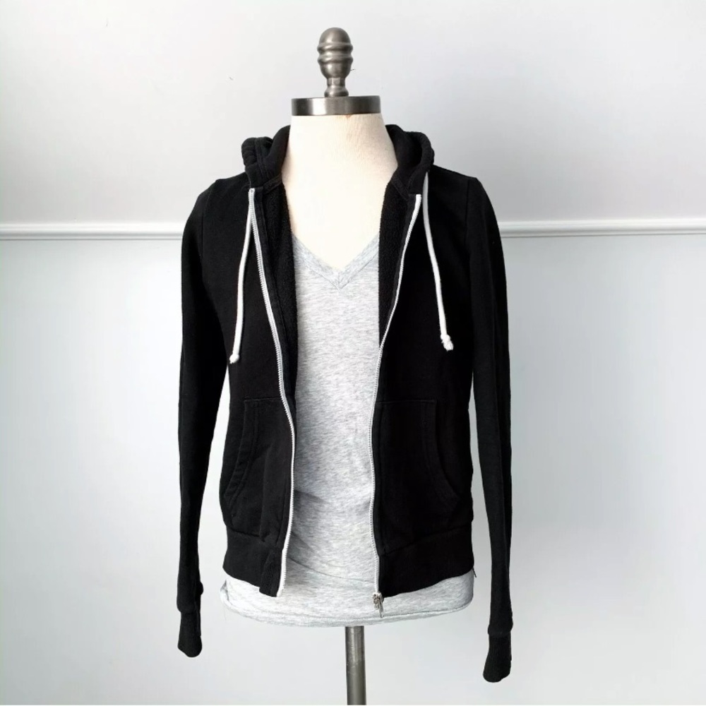 H&M Divided Black Zip Up Hoodie